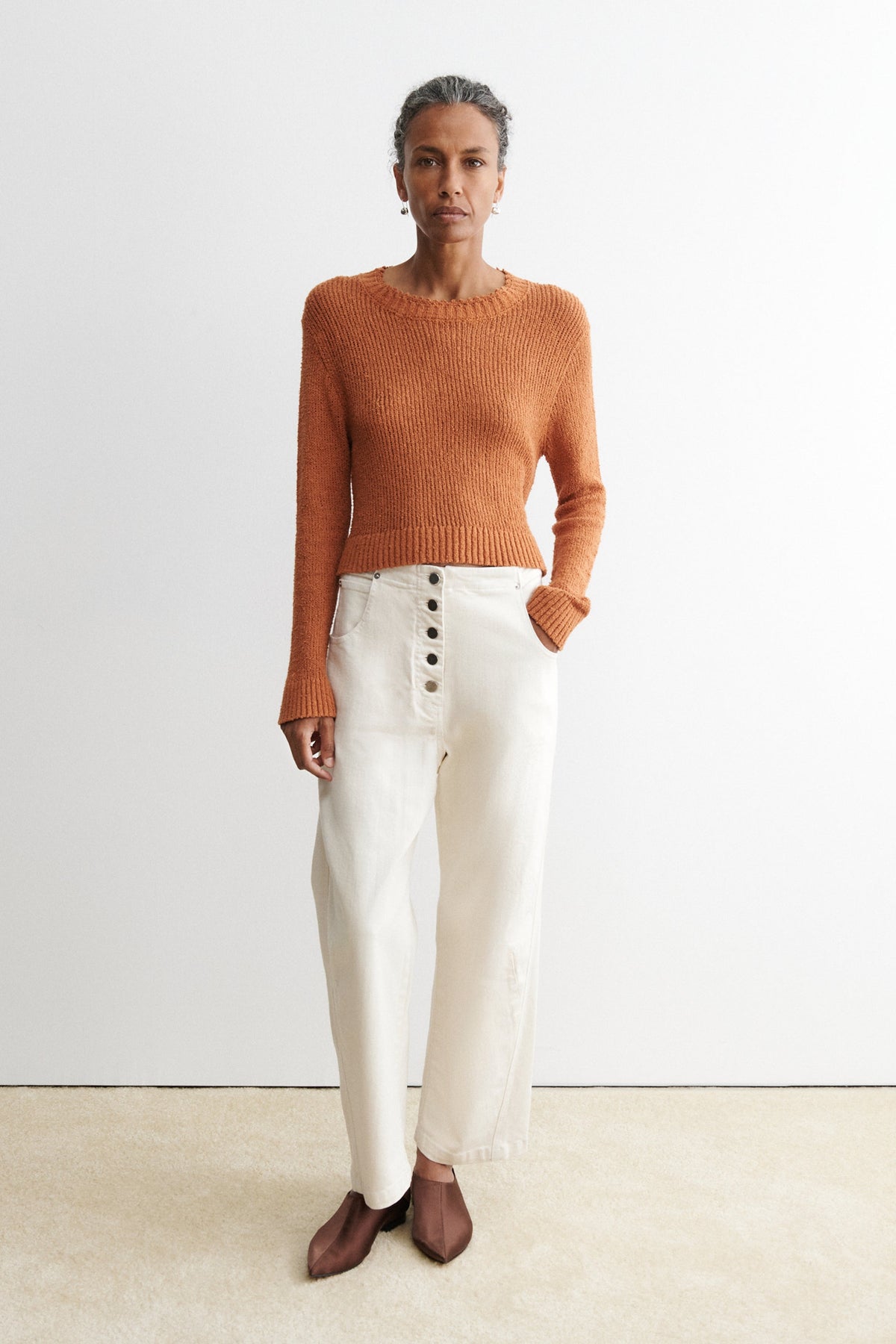 Elkin Pant White