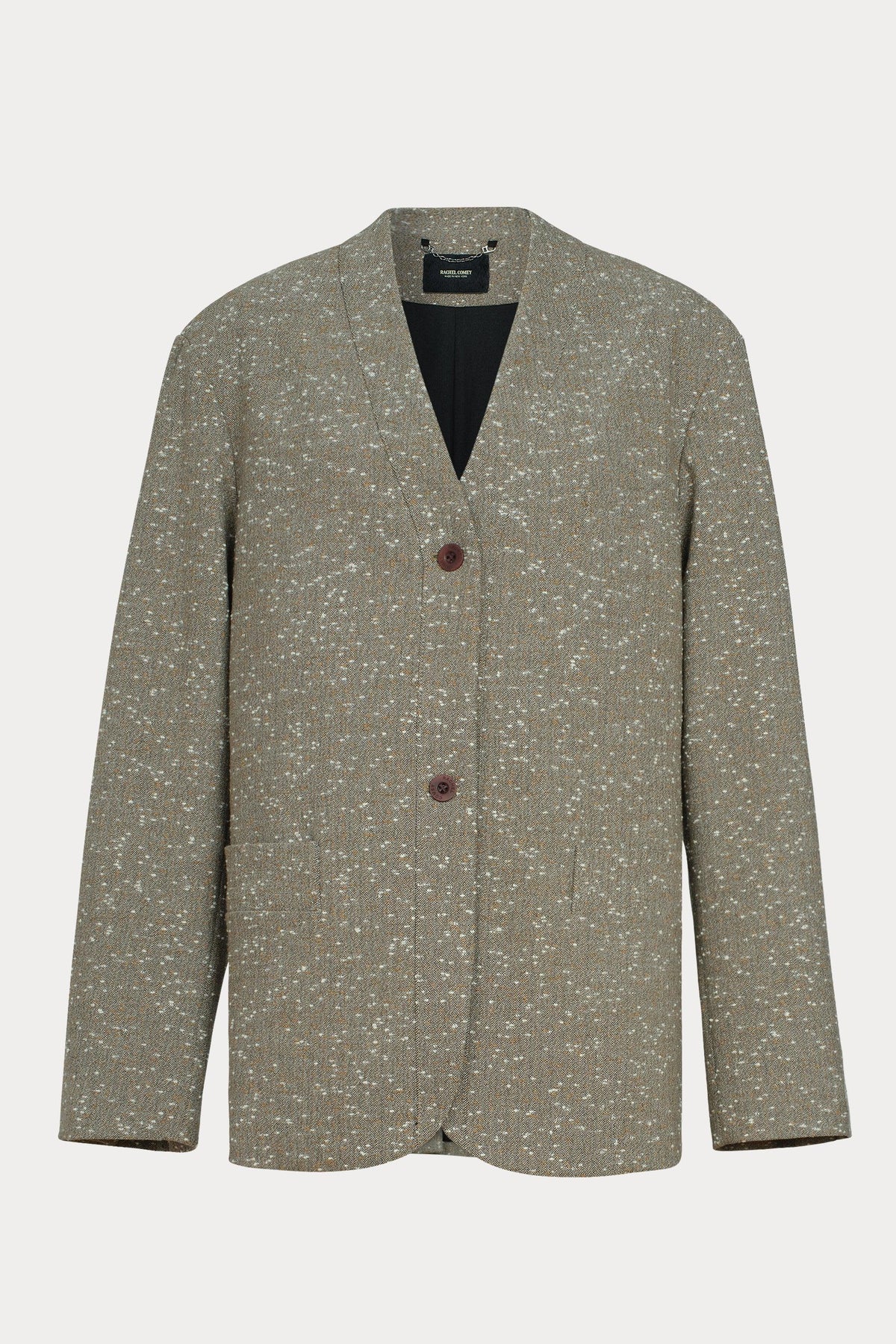 Baseball Blazer Brown Herringbone