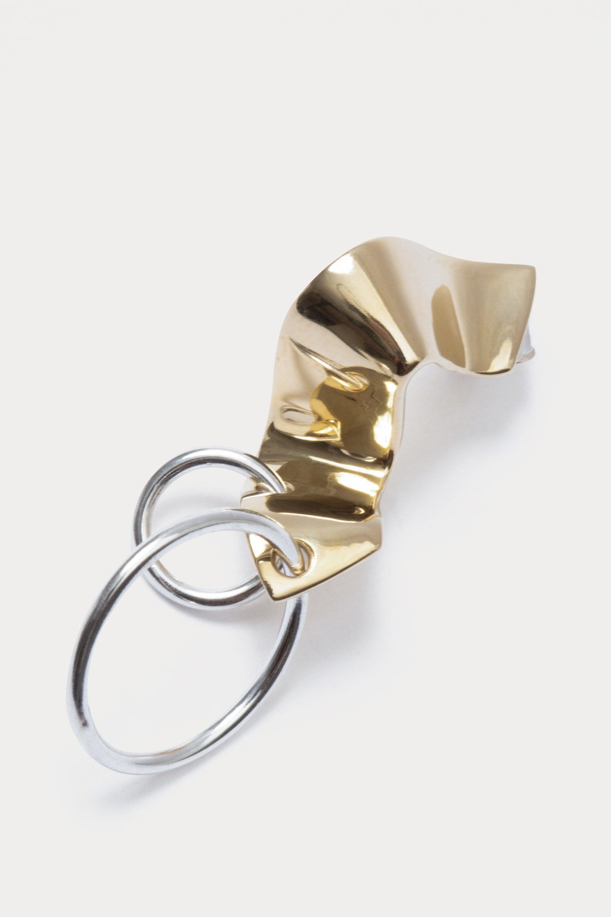 Quarry Elbe Loop Earring Pair Brass