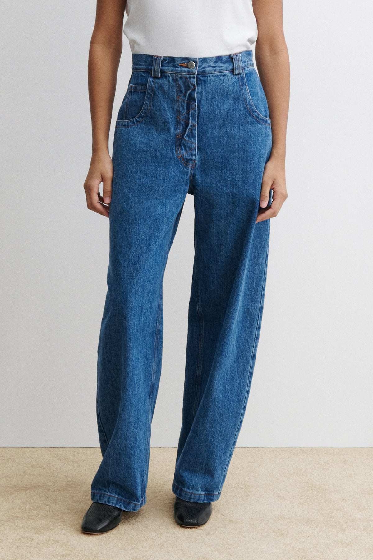 Snap Pant Cool Indigo