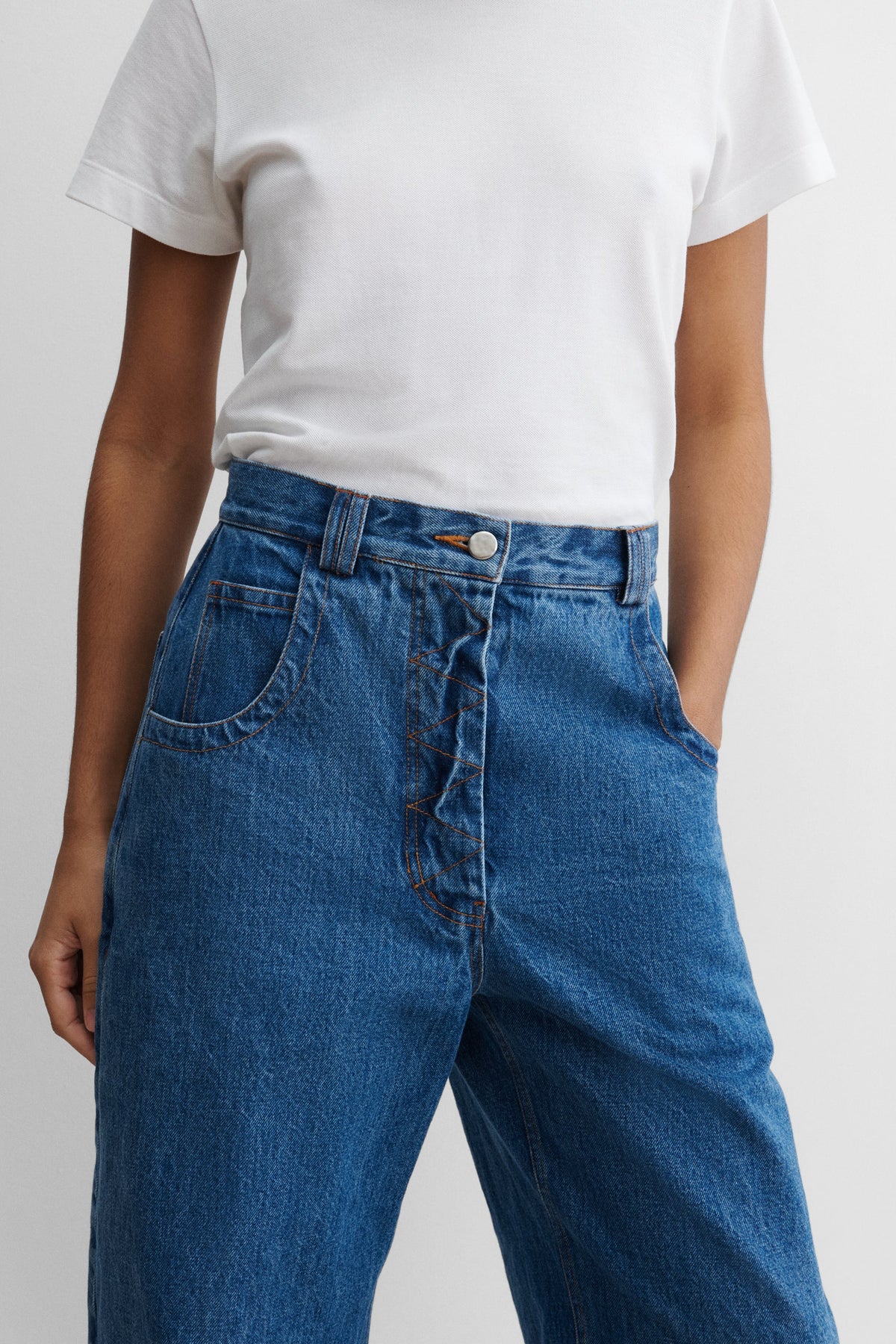 Snap Pant Cool Indigo