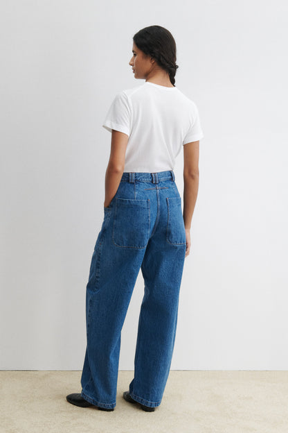 Snap Pant Cool Indigo