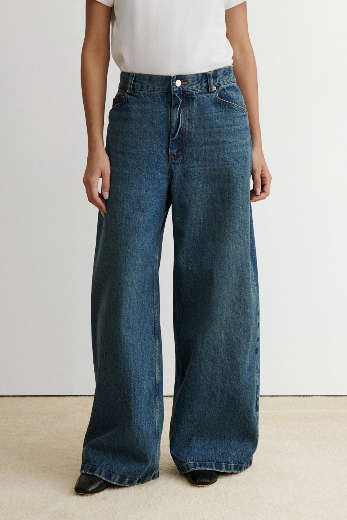 Dottir Pant Aged Indigo