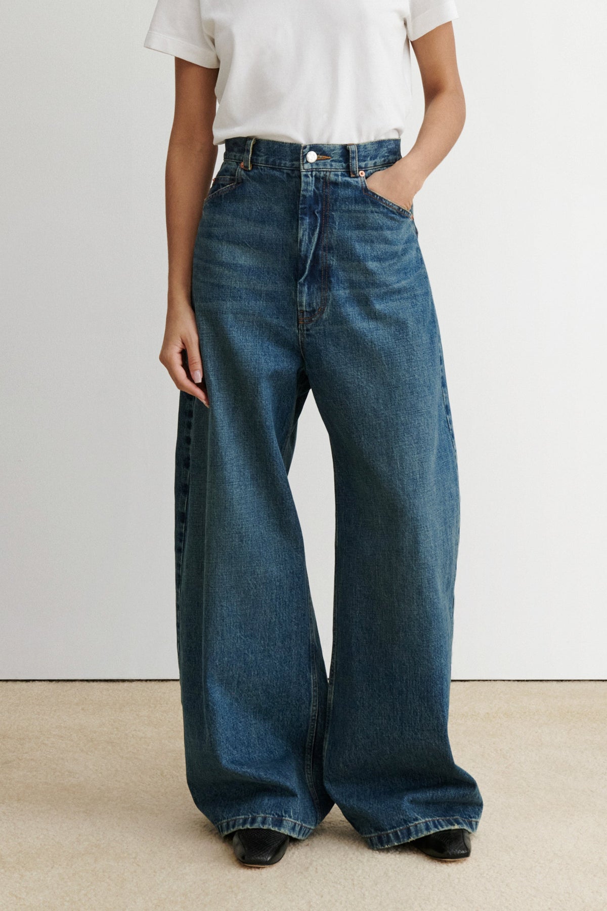 Mae Pant Aged Indigo