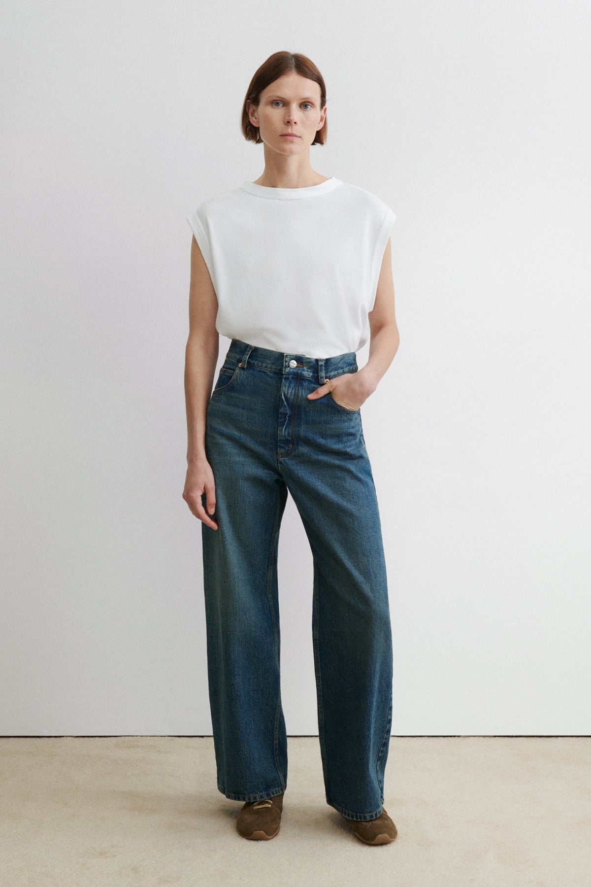Puerto Pant Aged Indigo