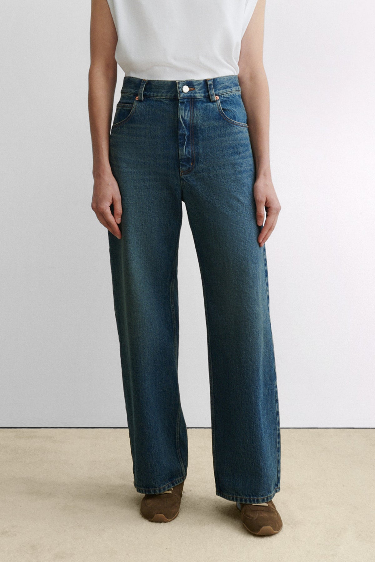 Puerto Pant Aged Indigo