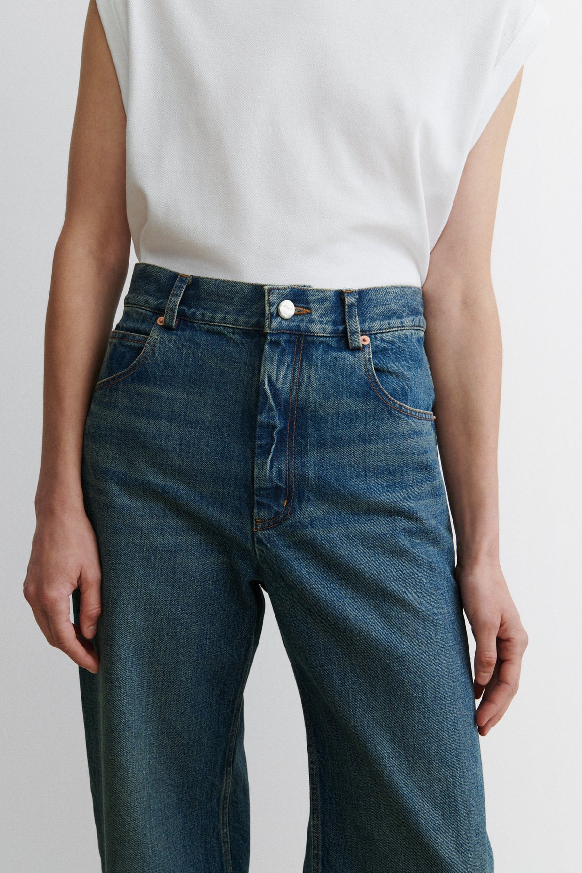 Puerto Pant Aged Indigo