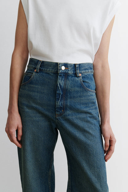 Puerto Pant Aged Indigo