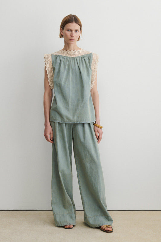 Coxsone Pant Khaki Indigo