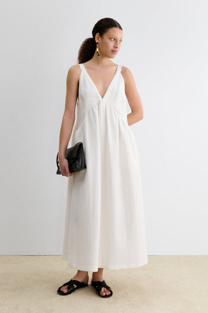 Cursley Dress White