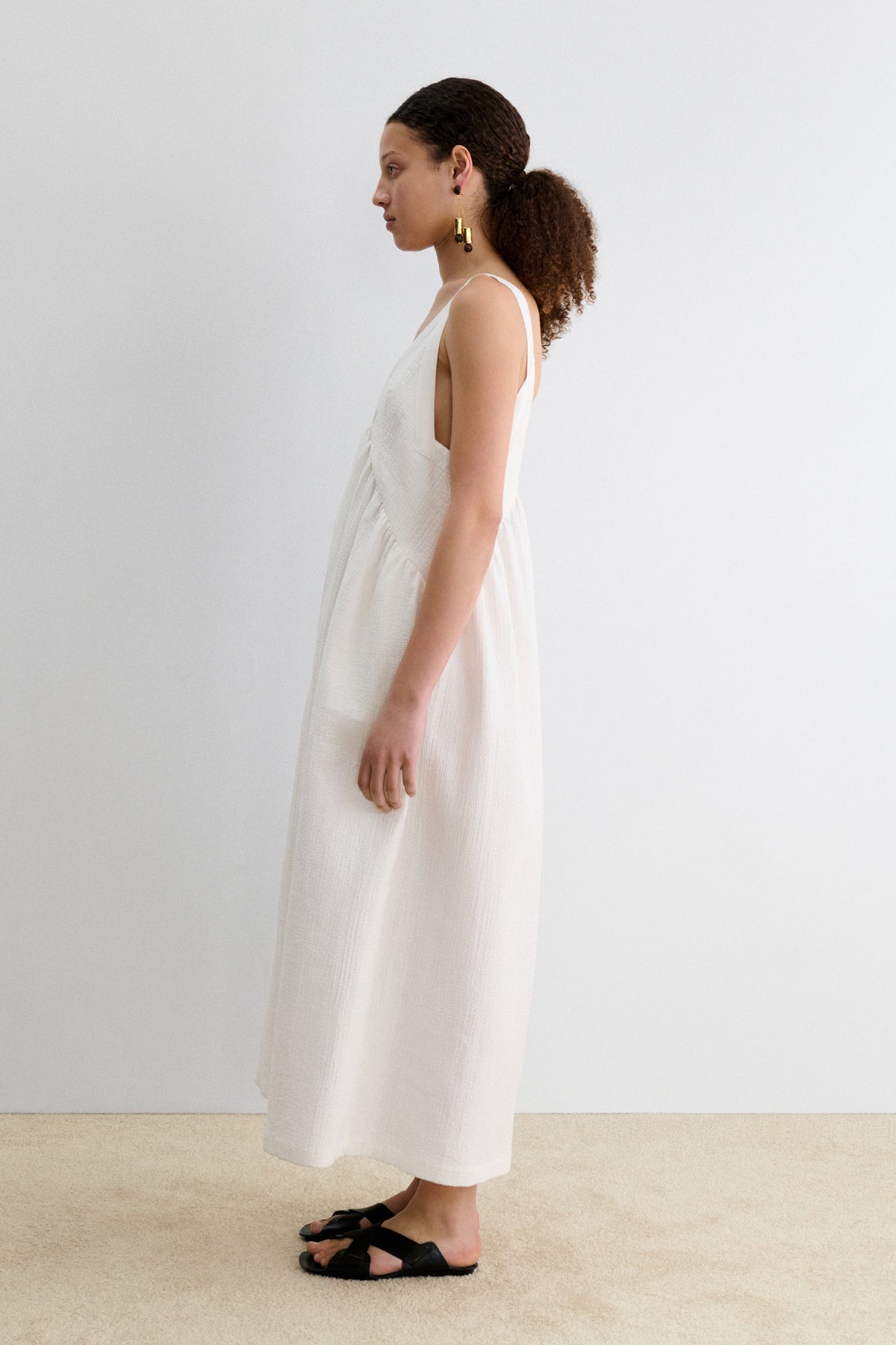 Cursley Dress White
