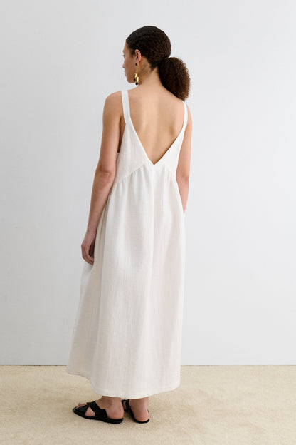 Cursley Dress White