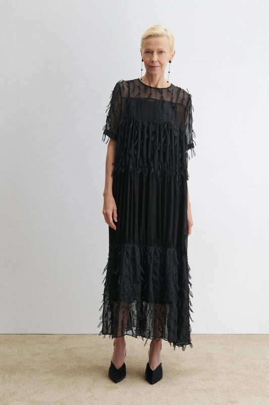 Patch Dress Black