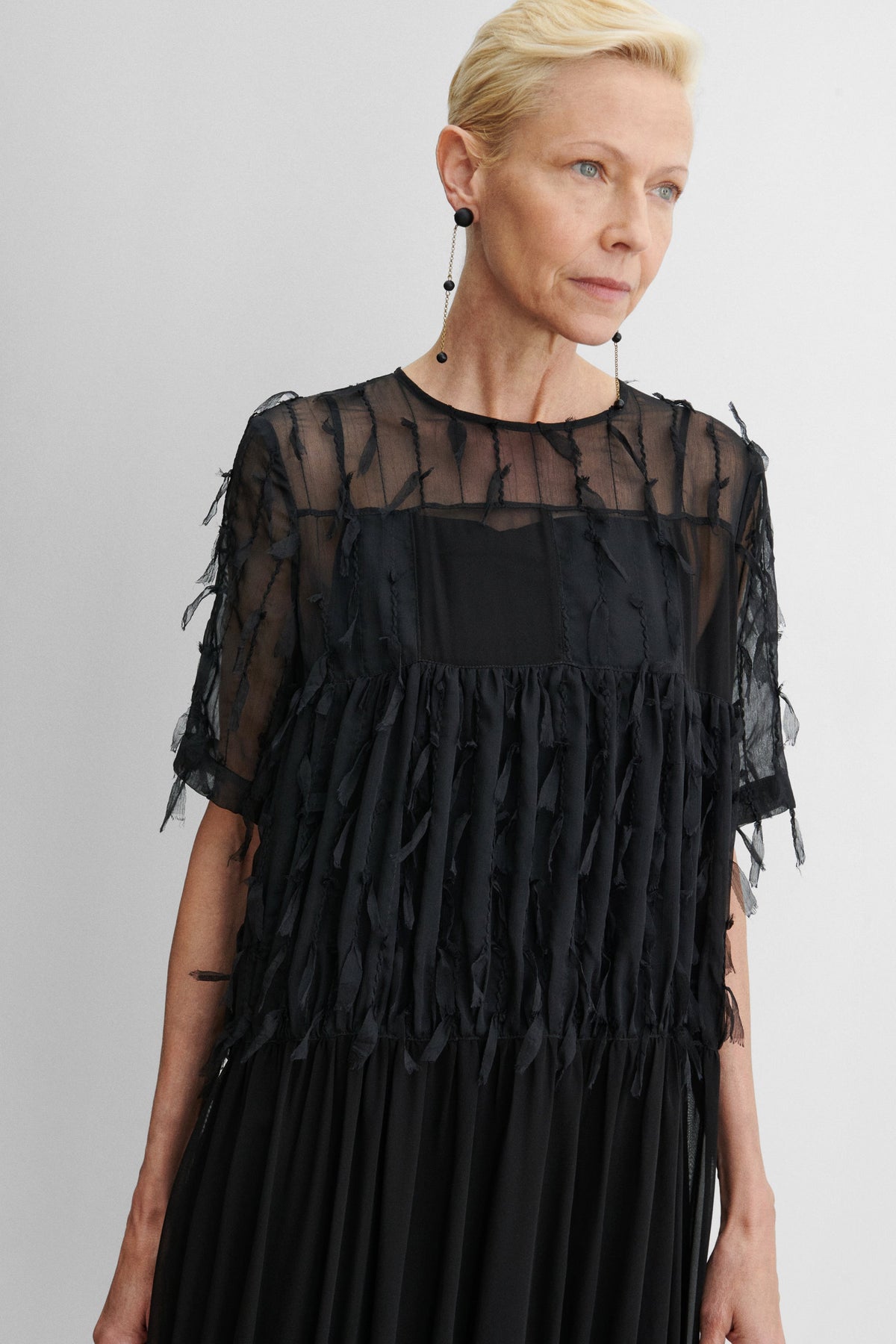 Patch Dress Black