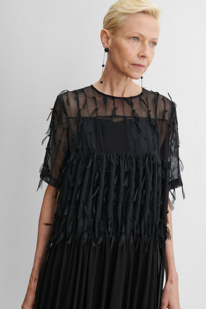 Patch Dress Black