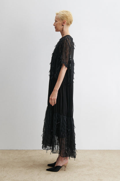 Patch Dress Black