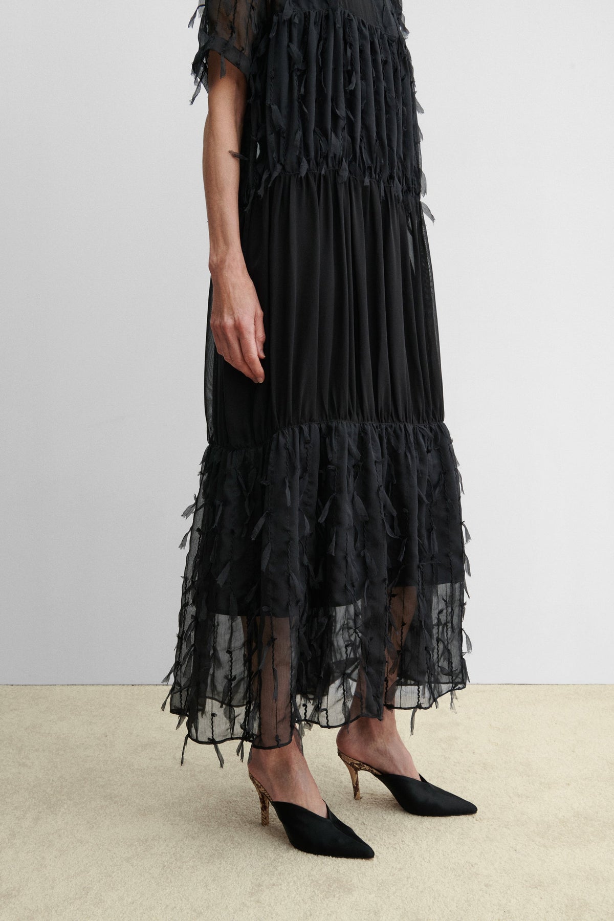 Patch Dress Black