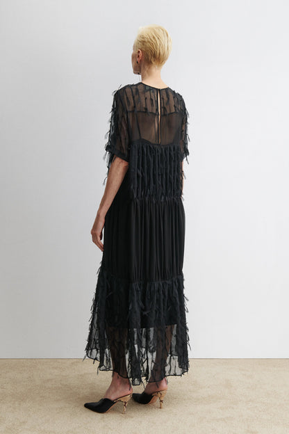 Patch Dress Black