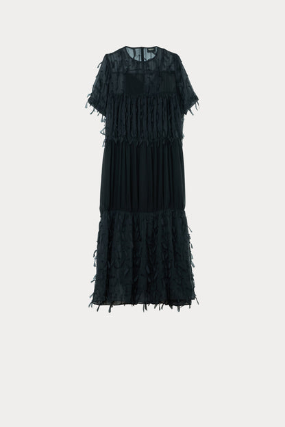 Patch Dress Black