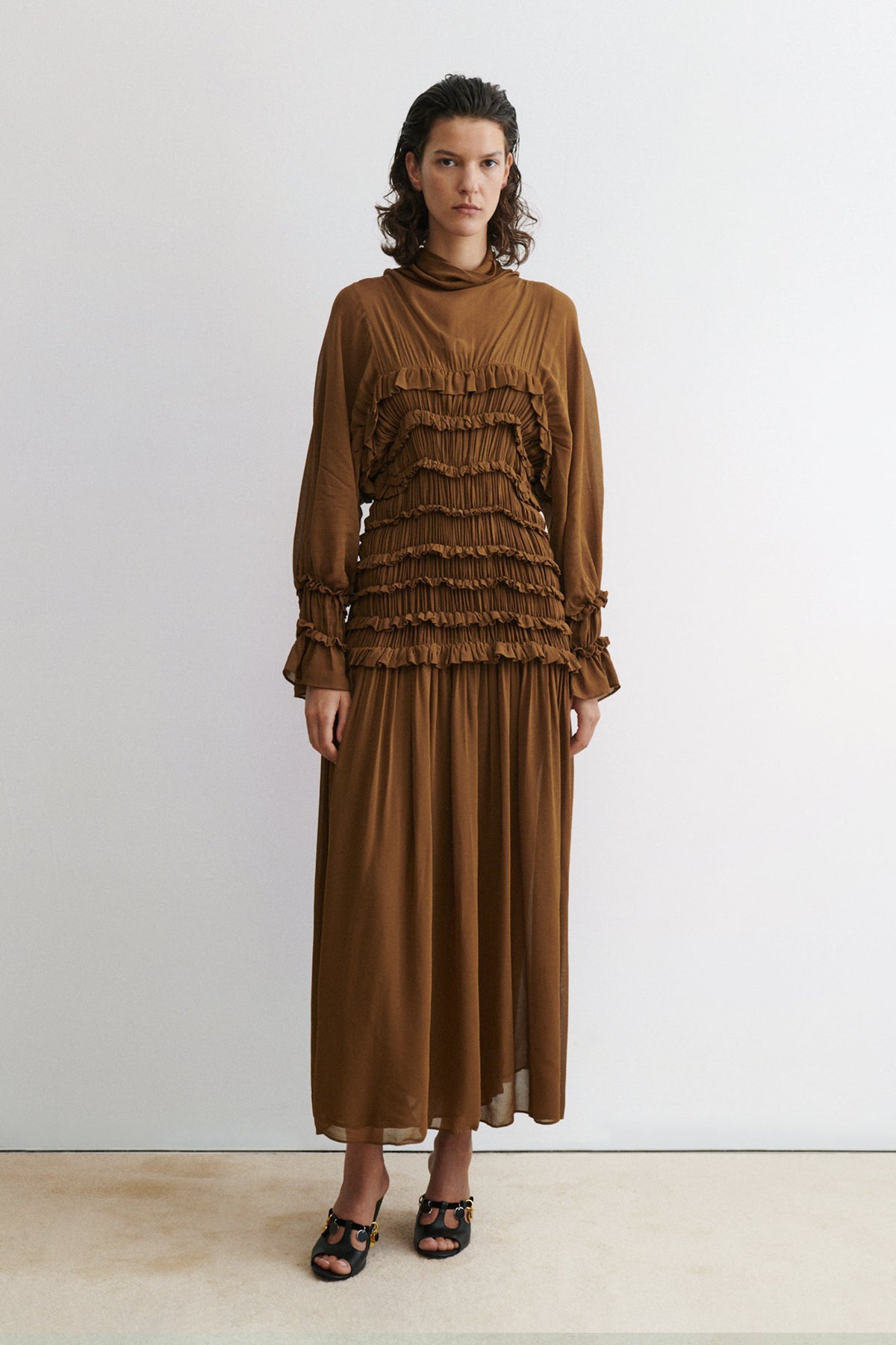 Joice Dress Ochre