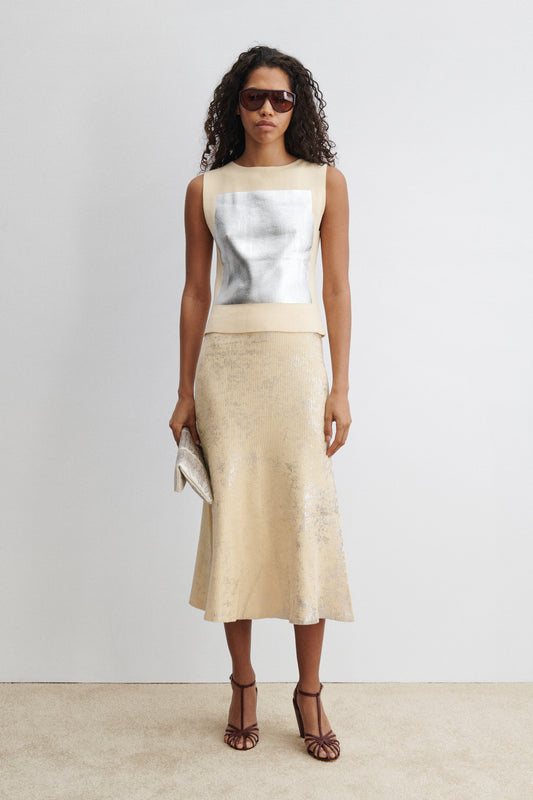 Yaire Top Sand-Silver