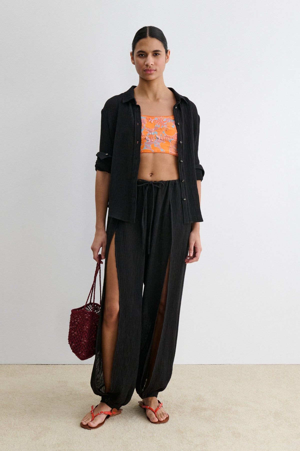 Split Pant Black