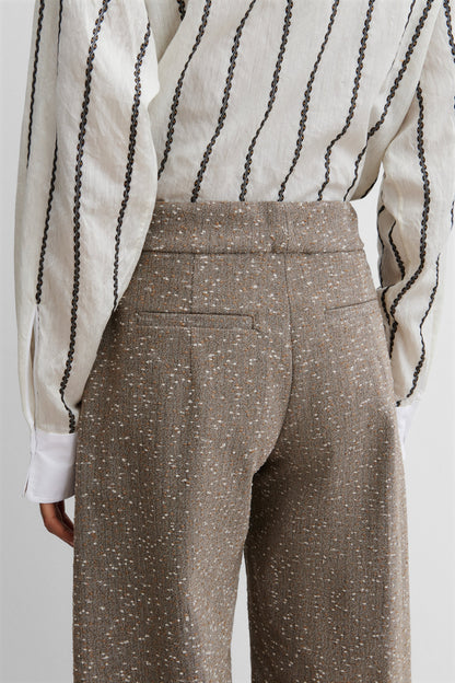 Alber Pant Brown Herringbone