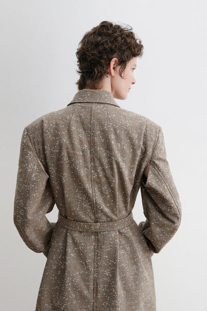 Mosey Jacket Brown Herringbone