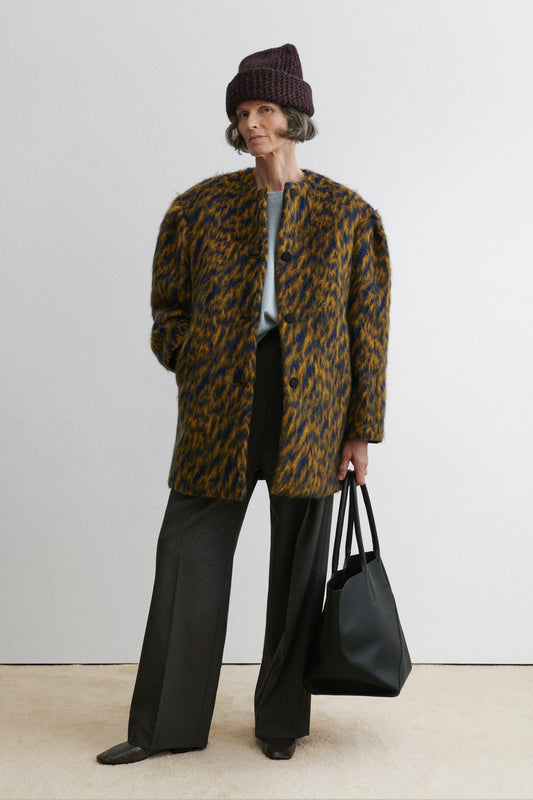 Cosum Coat Blue Ochre