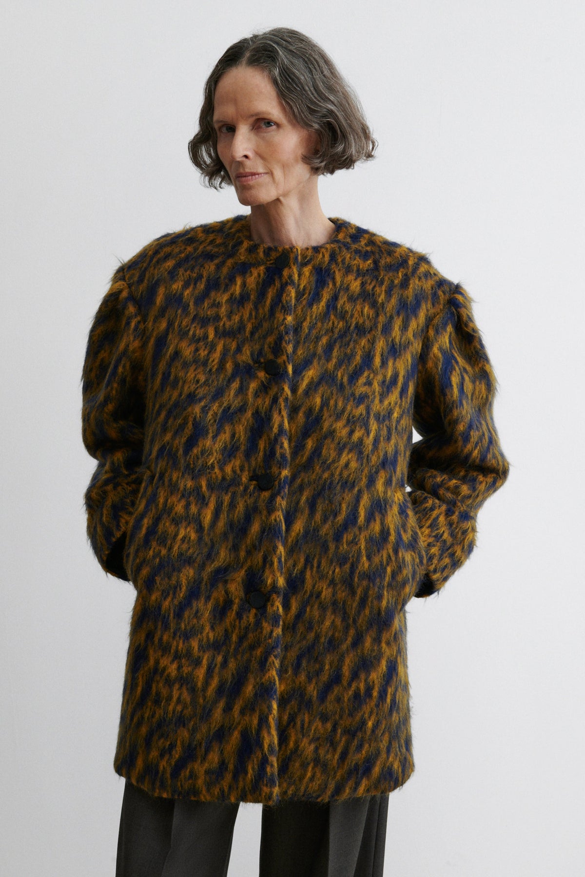 Cosum Coat Blue Ochre