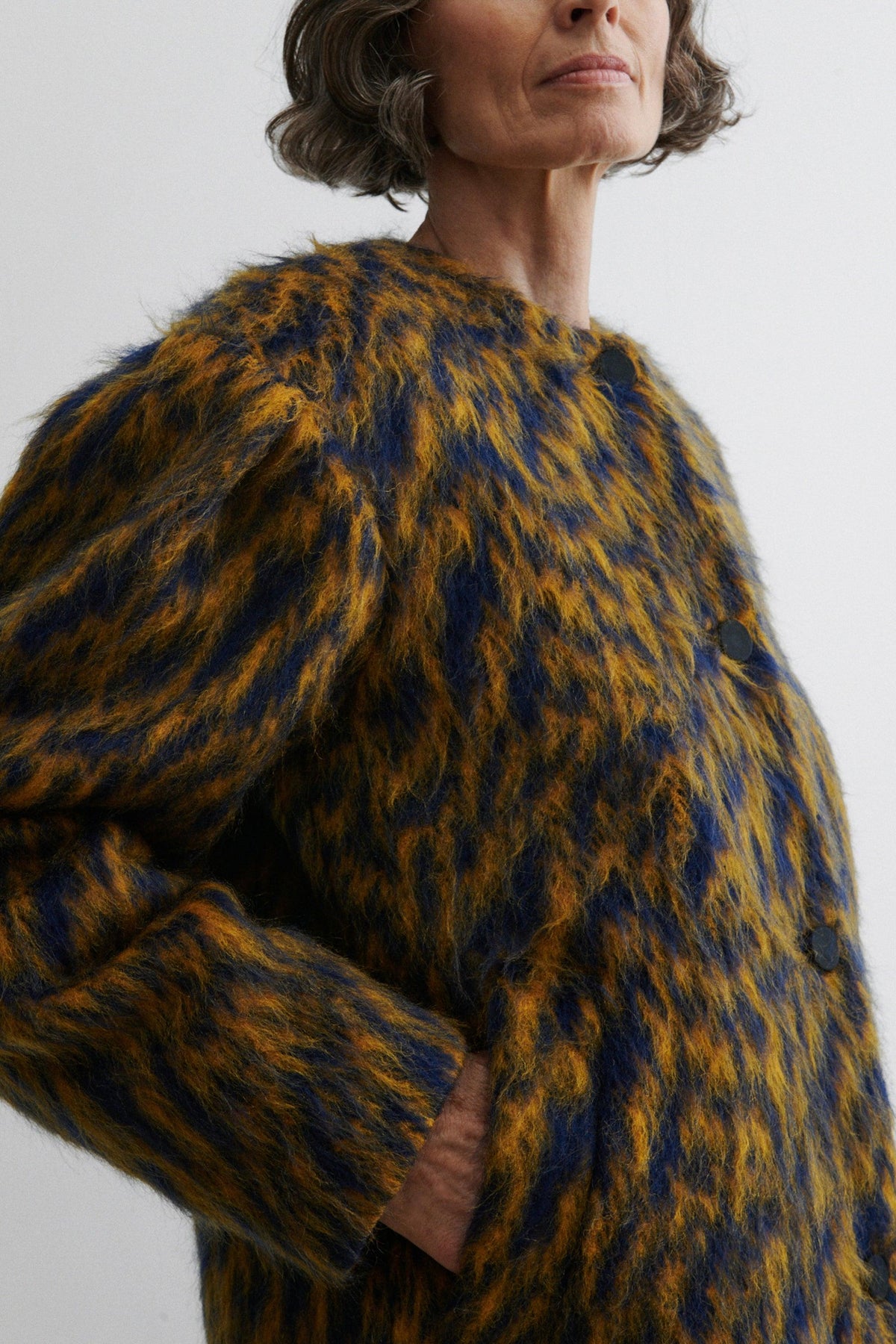 Cosum Coat Blue Ochre