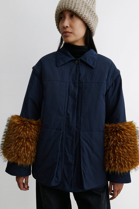 Muff Coat Navy