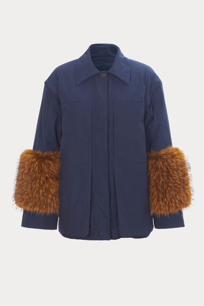 Muff Coat Navy