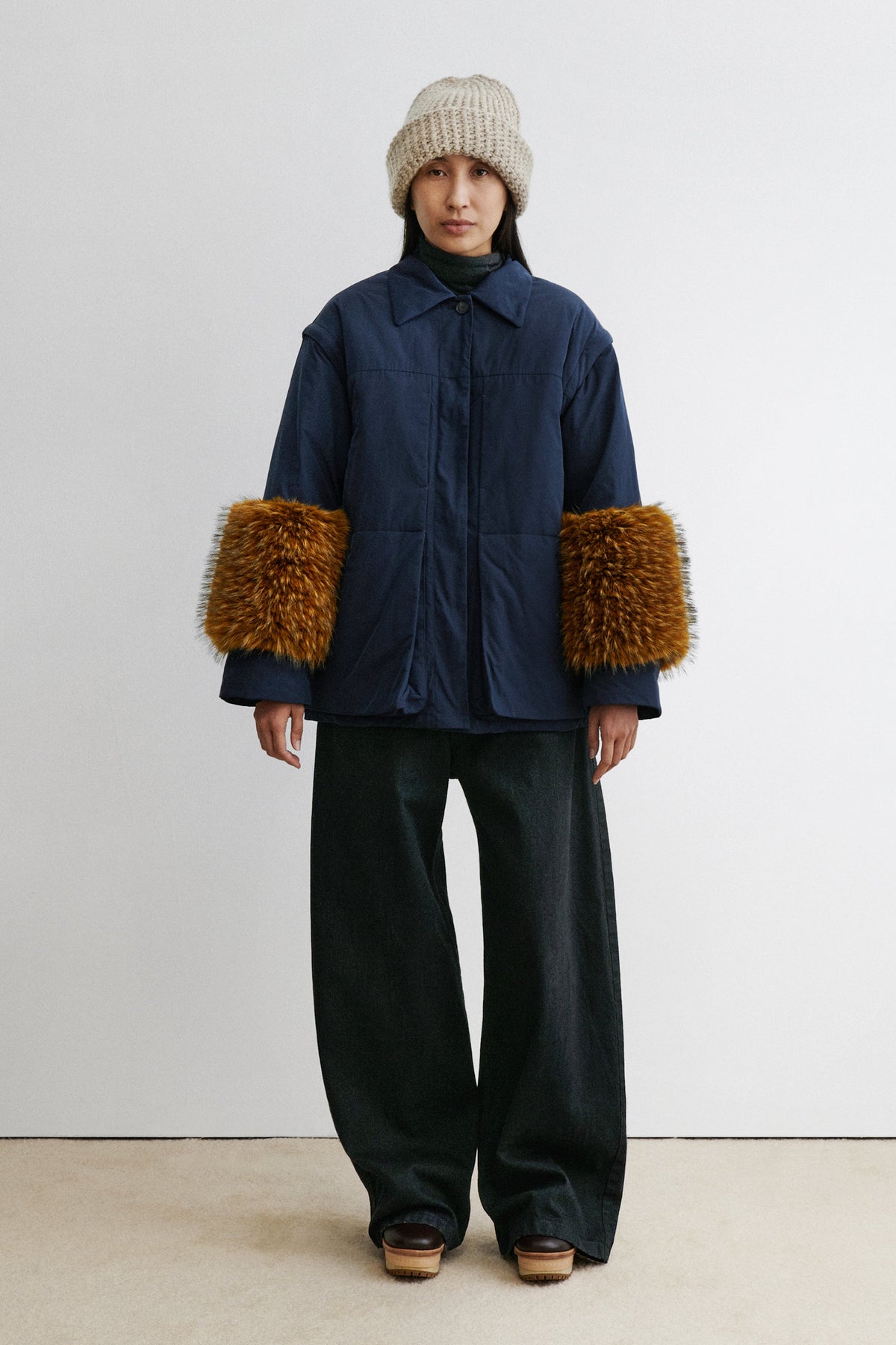 Muff Coat Navy