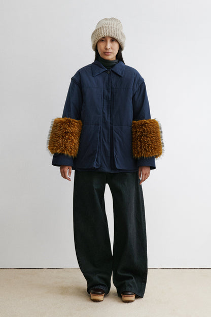 Muff Coat Navy