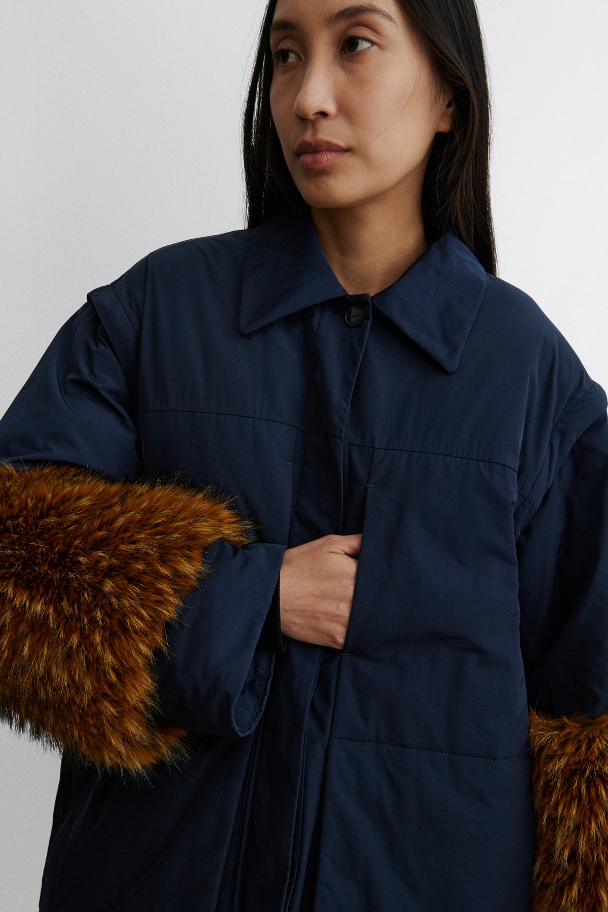 Muff Coat Navy