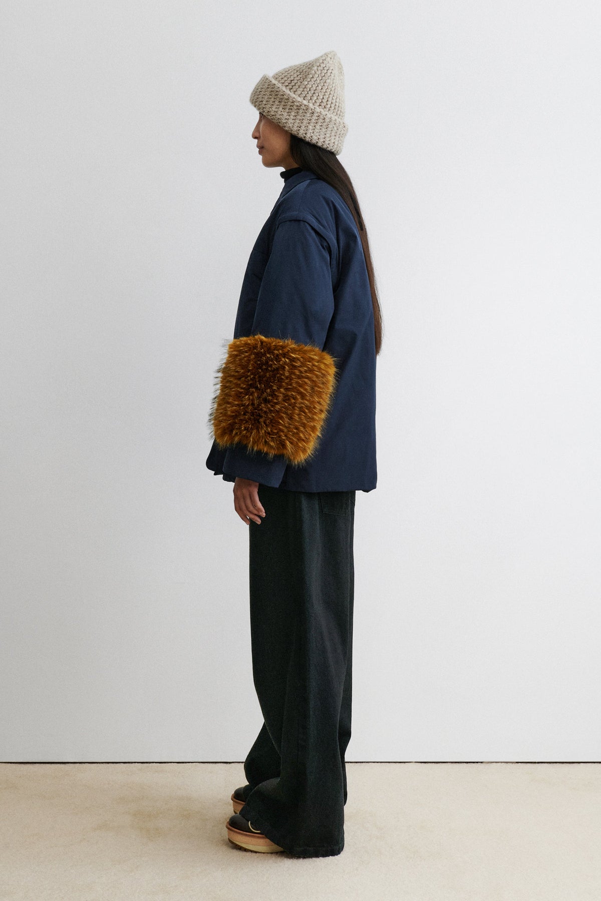 Muff Coat Navy