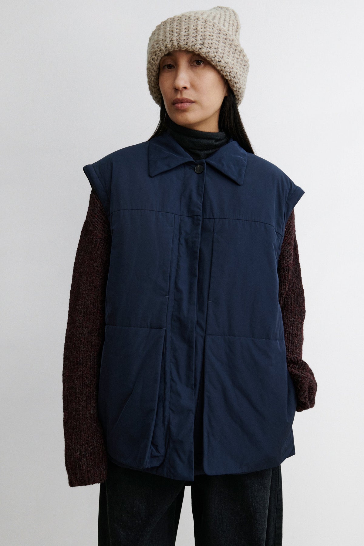 Muff Coat Navy