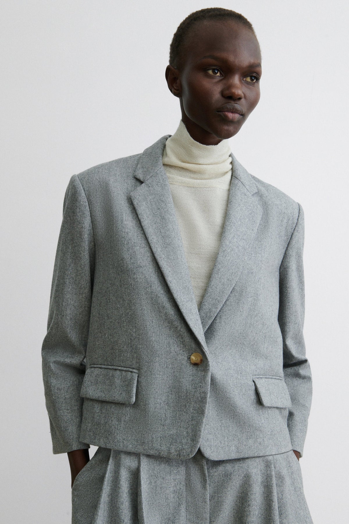 Bolt Blazer Light Grey