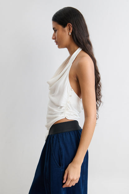 Beaulieu Halter Top Off White