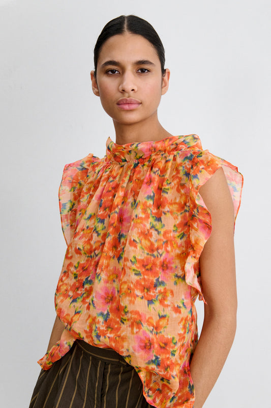 New Via Top Orange