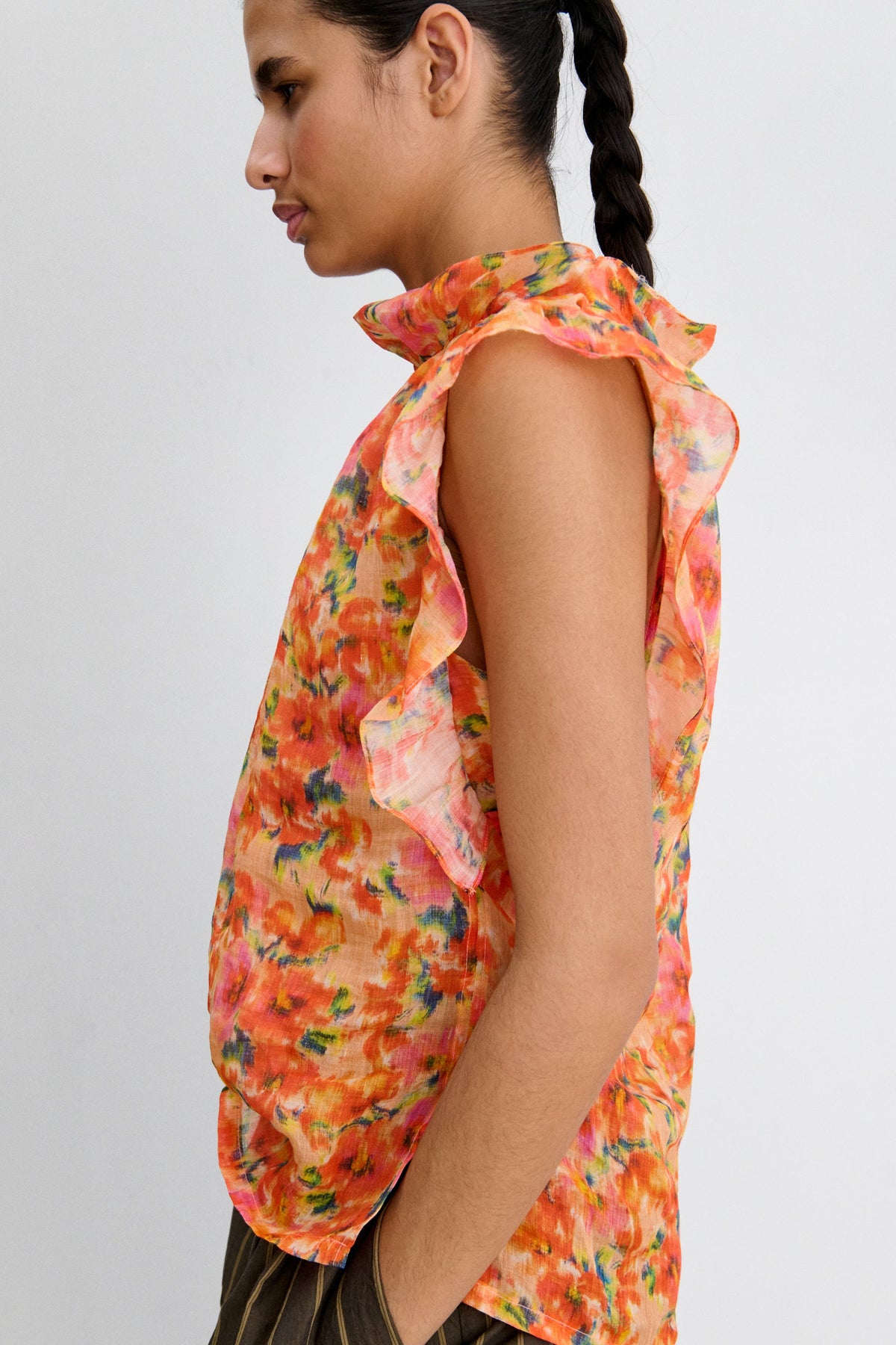 New Via Top Orange