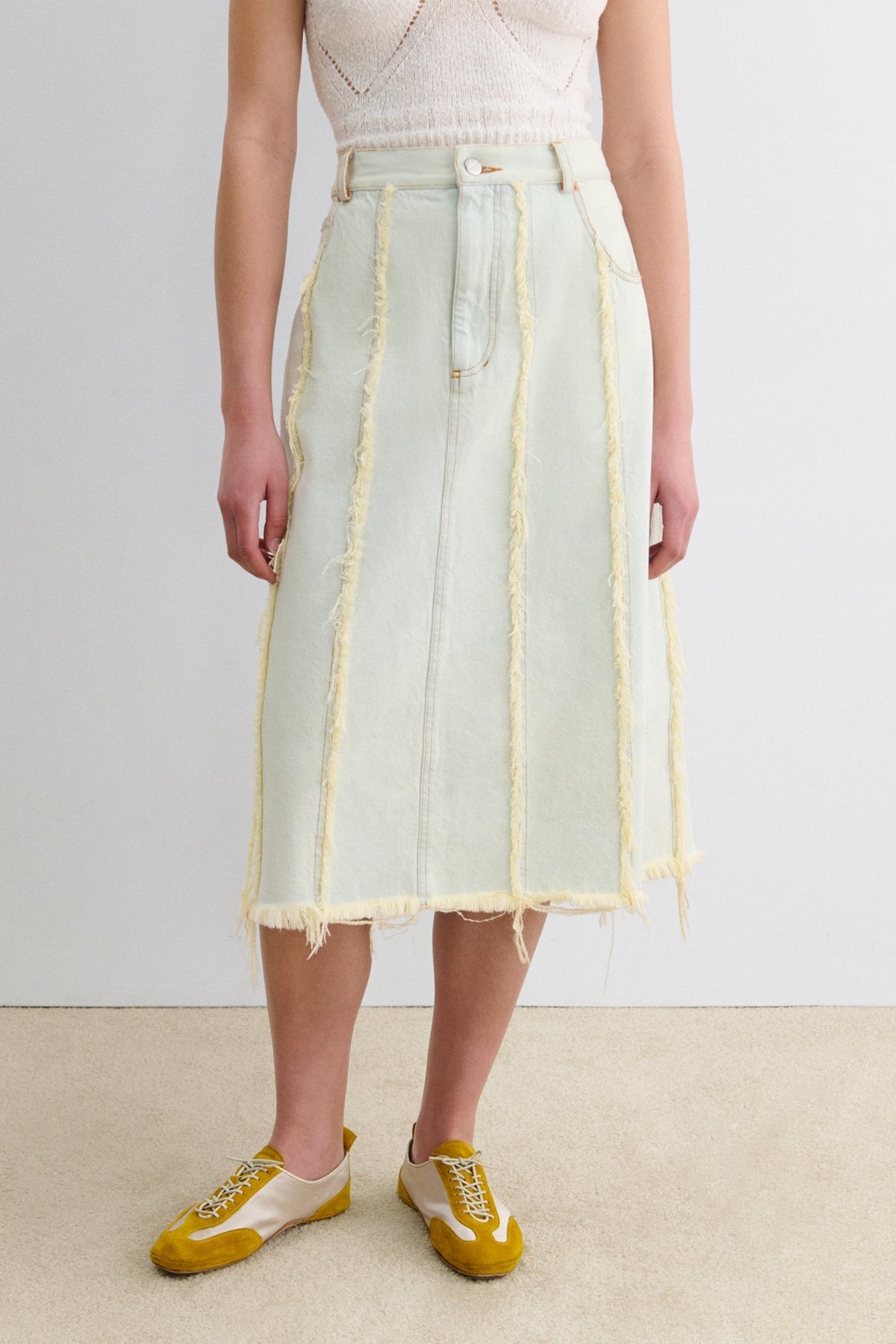 Etch Skirt Bleached