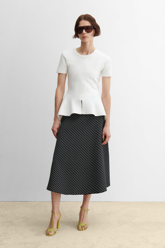 Addys Skirt Diagonal Stripe