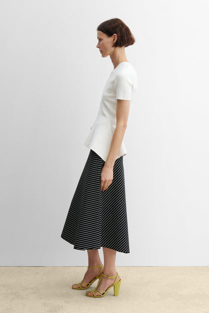Addys Skirt Diagonal Stripe