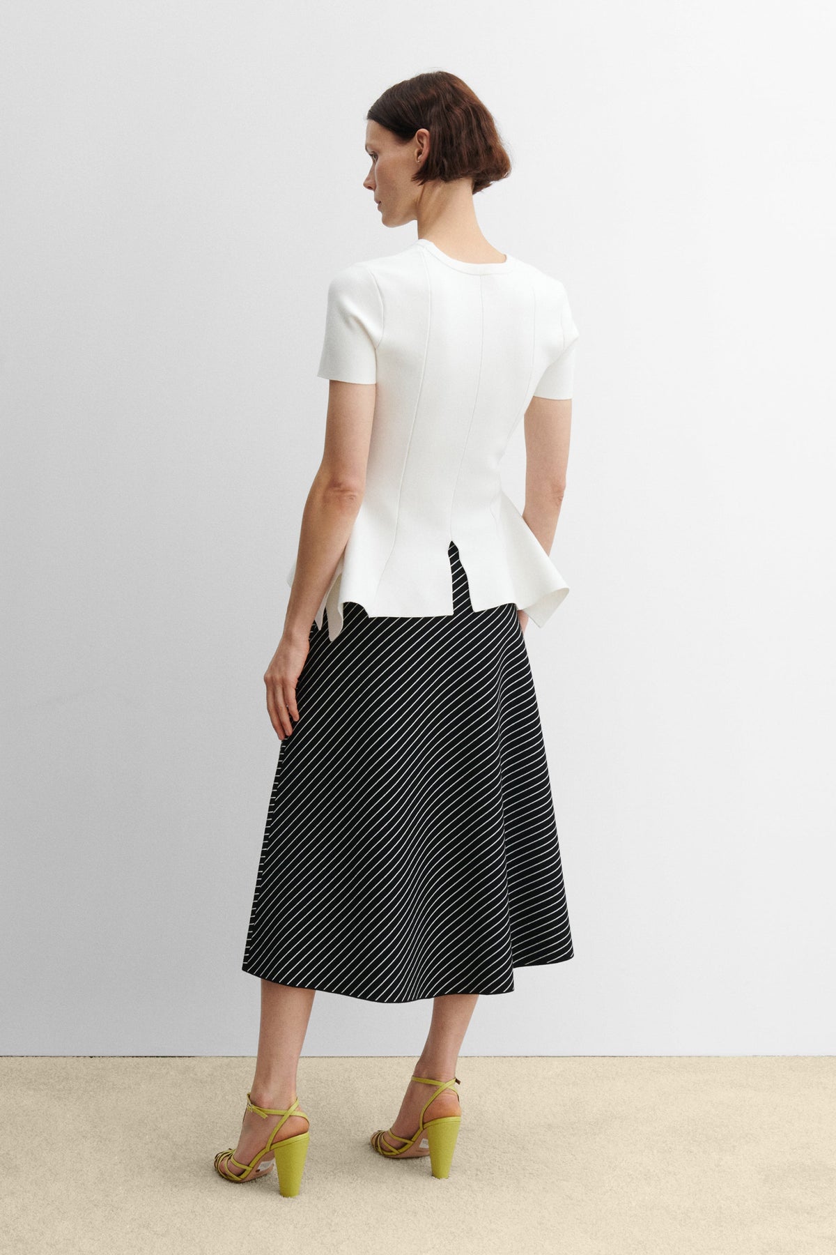 Addys Skirt Diagonal Stripe