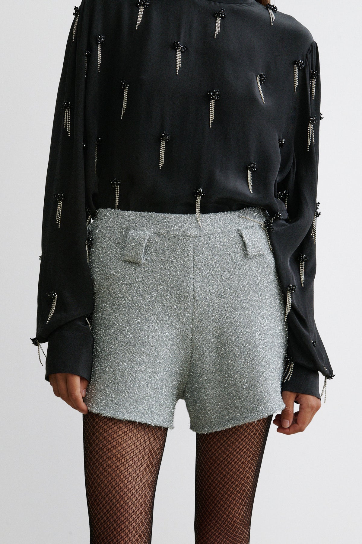 Bril Short Silver