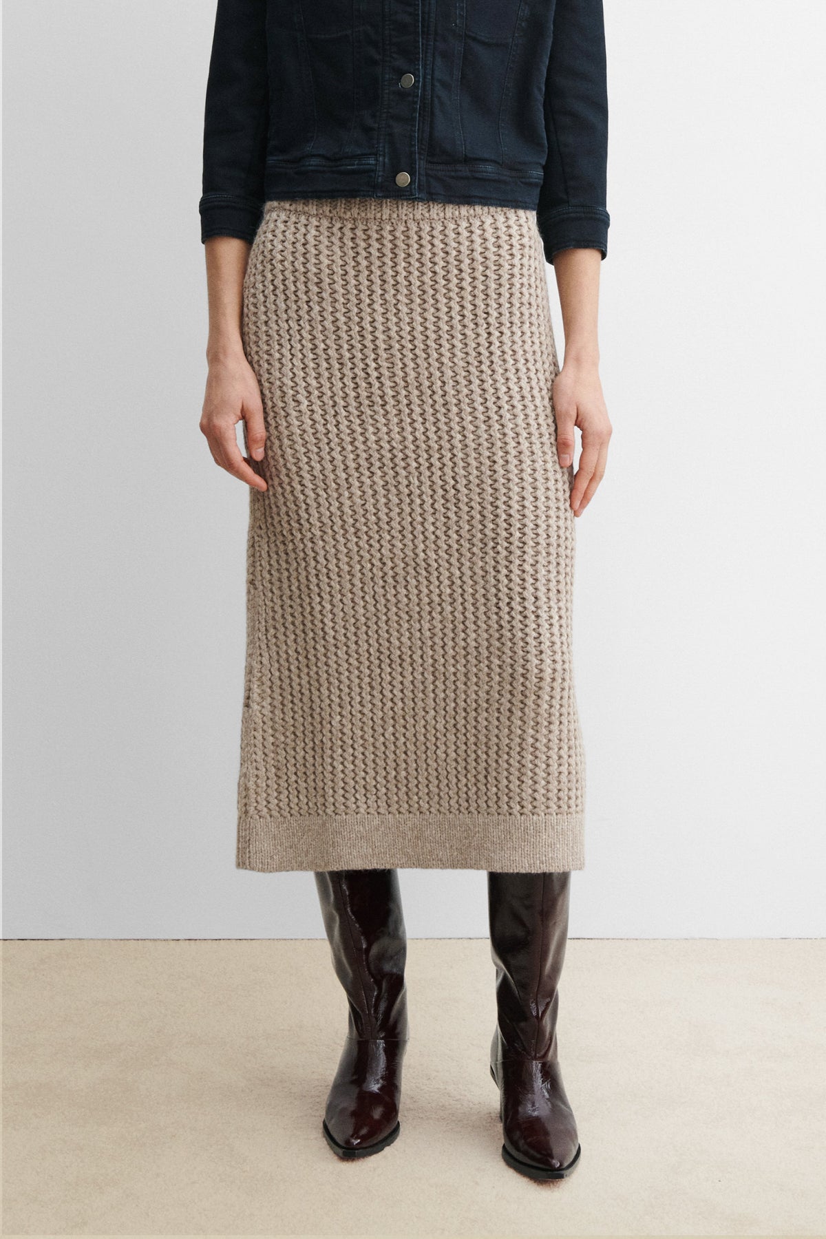 Vlanke Skirt Oatmeal