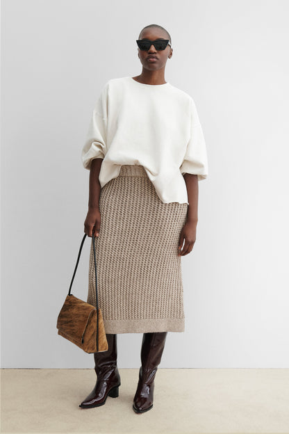 Vlanke Skirt Oatmeal