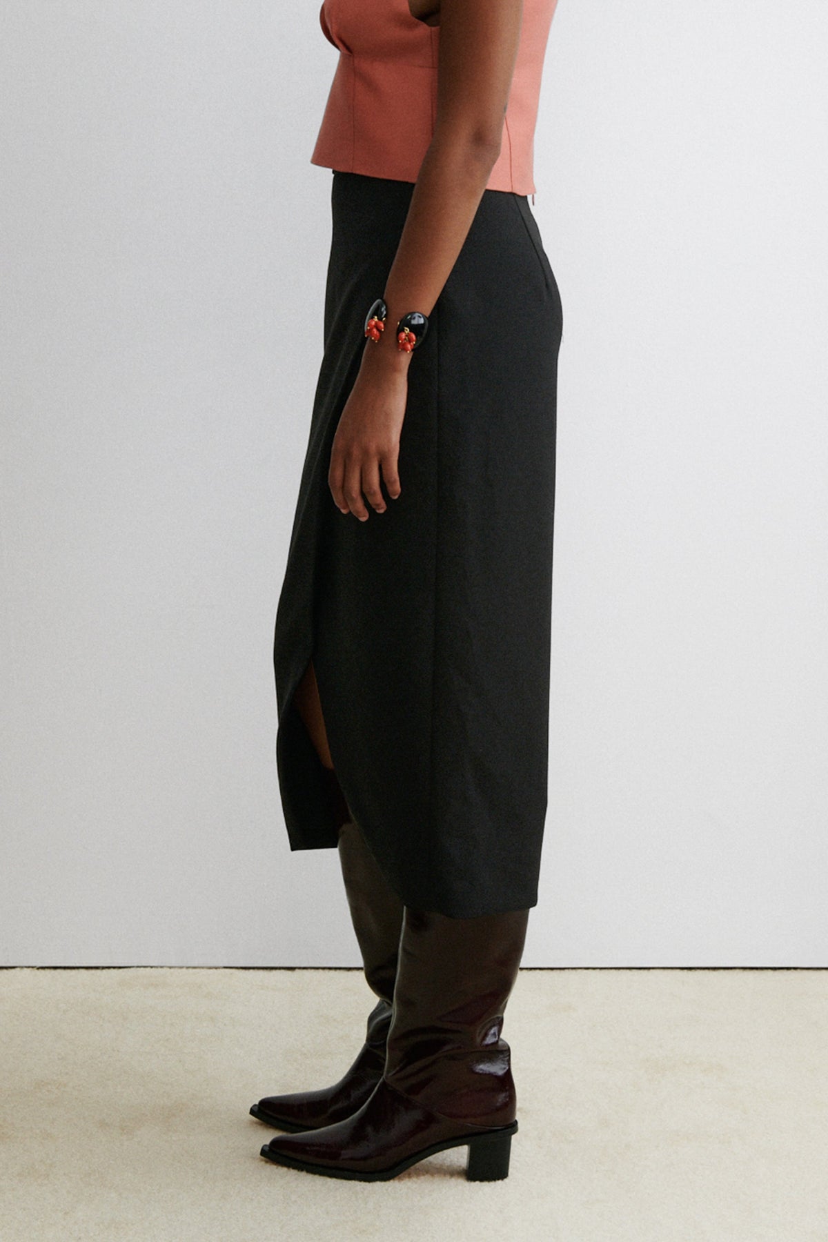 Split Skirt Black